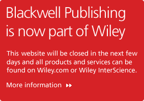 Blackwell Publishing is now part of Wiley.